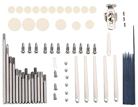 Klarinetten-Reparatur-Set-Werkzeuge, Klarinetten-Reparatur-Teile, Schrauben, Metall-Klarinetten-Reparatur, Wartungsteile, Schrauben, Pads, Werkzeug-Set, Reparatur-Teile, Ersatz für Holzblas-Klarinette