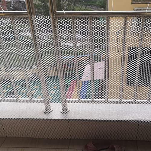 Drahtgitter Maschendraht Gartenzaun Weiß Kunststoffmaschendrahtzaun Für Balkon Kinder Sicherheit, Hexagonal Geflügel Fechten Tier Barriere, Außen Innen Temporäre Zäune Hasendraht Volierendraht ( Color