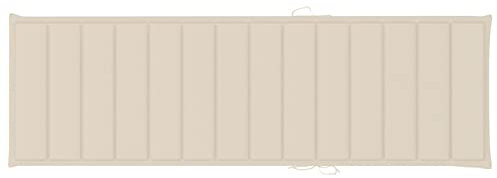 Homgoday Outdoor Liegeauflage Creme, Oxford-Gewebe, 200x70x3cm, Garten & Terrasse Model314220
