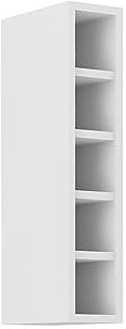 Kuechen-preisbombe Hängeschrank Regal 15 cm Weiß matt Küchenzeile Küchenblock Küche Stilo Landhaus
