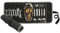 Werkzeugtasche Rolltasche, Werkzeugrolle mit Messing-Reißverschlusstaschen, Heavy Duty 16oz Waxed Canvas Wrench Roll (60cm x 25cm) - Werkzeugtasche Segeltuch für Mechaniker Trucker - schwarz
