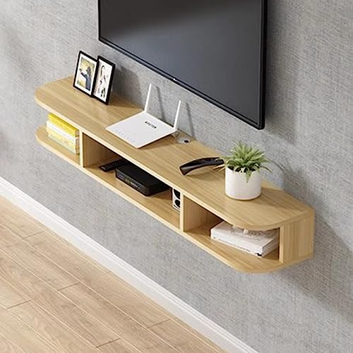Meuble TV Flottant,Meuble TV Mural,Support de Divertissement Suspendu utilisé dans Le Salon du Bureau à Domicile/Blanc/ 120 cm