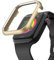 Hülle Edelstahl Kompatibel mit Apple Watch Series 6 40mm Gehäuse, Metall Schutzhülle Aluminium Bumper Case Kratzfest Stoßfeste Uhrengehäuse Schutzhülle Kompatibel mit iwatch 40mm Series SE/4/5/6, Gold