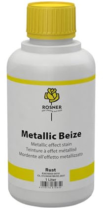 Rosner Metallic-Effekt-Spezialbeize, 1 Liter,Rust,Beize,Möble,Innenausbau
