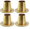 Sileduove 4 Stück Kerzenständer Kerzenhalter Candle Holder Metall Kerzen Ständer für Zuhause, Hochzeitsdekoration(Gold)