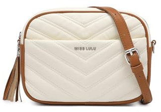 Miss Lulu Umhängetasche Damen Klein, Handytasche zum Umhängen aus PU Leder, Crossbody Bag mit Verstellbarem Gurt, Umhängetaschen Schultertaschen mit 4 Fächern
