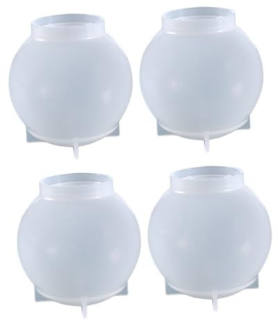 Lurrose 4stücke Silikon Kristallkugel Gießform Epoxidharz Mould Für Kreative Dekorationen Für Bastelprojekte Mit Glitzer Trockenblumen Und Perlen
