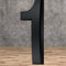 Numéro de maison anthracite de 10,16 cm - Qualité supérieure - Effet 3D - Numéro de maison sur le mur et collé sur la boîte aux lettres - Aspect élégant et facile à lire (1)
