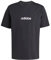 adidas Herren Essentials LINEAR Single Jersey Tee, Black/White, XS