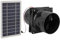 Milageto Solarbetriebener, Abluft, tragbarer für die Belüftung von Hühnerställen im Wohnmobil, Angeln, Reisen