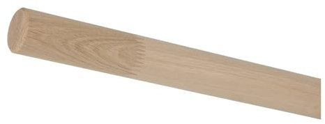 TIBU Eiche Holz Handlauf keilgezinkt unbehandelt Geländer 0,3m - 6m, Länge 200 cm ohne Halter
