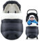 SJDUOCAI Baby Fußsack Kinderwagen Winter,Polar Fleece Kinderwagen Schlafsack mit Reflektorstreifen,Baby Fußsack für Buggy mit Reißverschluss und Kordelzug Kapuze,für Babyschale,Schlitten und Buggys