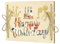 Gsrhzd Cadeau d'argent, 15 x 20CM Cadeaux en Argent en Bois, Carte de Joyeux Anniversaire pour Hommes et Femmes