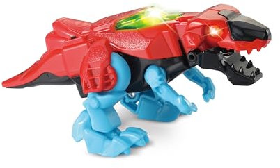 VTech Switch & Go Dinos Tremor the T-Rex Kinder Spielzeug, Interaktives 2-in-1 Dinosaurier Spielzeug mit Licht- und Soundeffekten, T-Rex Dinosaurier Spielzeug, Dinosaurier Spielzeug für Kinder 3 4 5 6