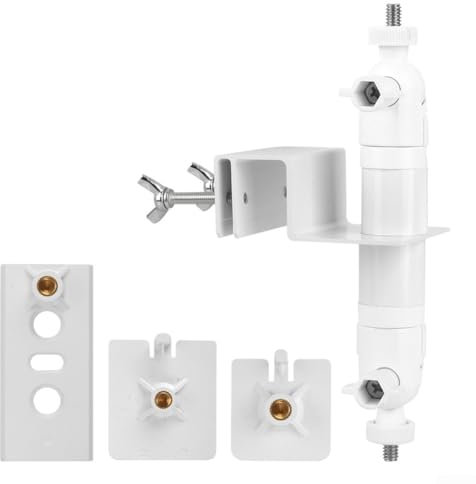 Stabile Dachrinnenhalterung für Kameras und Solarzellen, passt nahtlos in jede Umgebung (weiß)