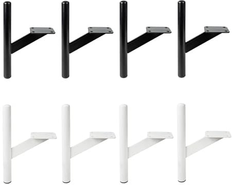 Natural Goods Berlin 4X Möbelfüße ERNST - Möbelfüße Metall Weiß 15 cm - pulverbeschichtete Möbelstützen für Couch, Bett & Regal - DIY Bettbeine Füsse für Schränke - Möbelfuß weiß