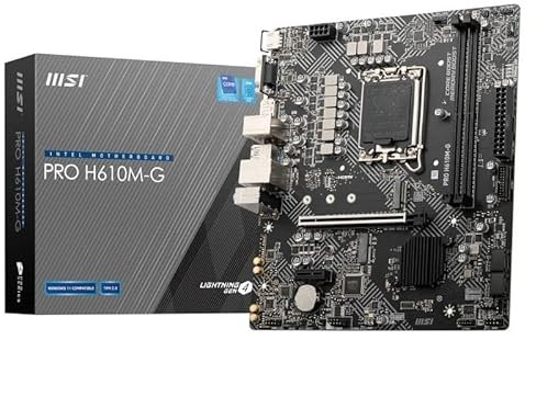 Scheda madre Micro ATX H610M-G, supporto DDR5, PCIe 4.0, USB 3.2, ideale per il montaggio di PC e l'ottimizzazione delle prestazioni.
