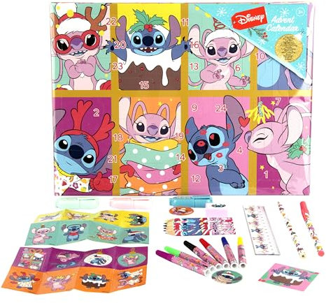 CyP Brands-Stitch, Adventskalender, 24 Überraschungen, Kindergeschenk, offizielle Marvel-Lizenz, Aktivitäten und Spielzeug, Weihnachten für Jungen und Mädchen