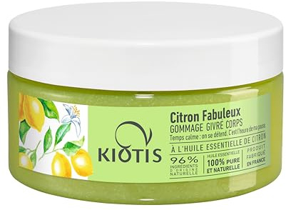 Kiotis - Gommage Corpo Effetto Ghiaccio, 200ml | Scrub esfoliante con Olio Essenziale di Limone, Polvere di Bambù e texture sorbetto