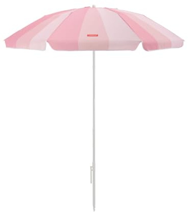 Flamingueo Sombrilla Playa Grande 220x180cm - Parasol con Protección Solar UPF 50+ para Playa, Jardín y Piscina - Orientación y Altura Regulable - Poliéster Waterproof