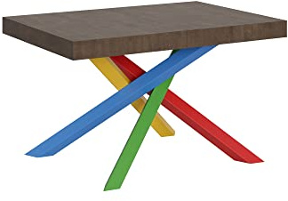 Itamoby Ausziehtisch 120/380 x 90 cm Volantis Walnuss Beine mehrfarbig 4/B