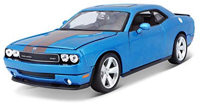 Maisto 31280 - Modellauto 1:24 Dodge Challenger SRT8, metallic blau