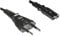 DINIC Stromkabel, Netzkabel Euro-Stecker auf C7 2-pin Euro-8 (10,00m, schwarz)