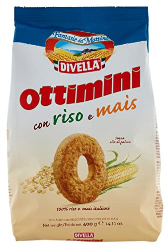 Divella Ottimini Biscotti con Riso e Mais, 400g