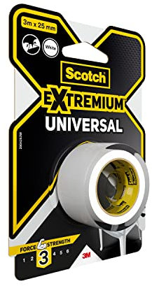 Scotch 4105W38 Nastro Adesivo Telato per Decorazioni e Piccole Riparazioni, Bianco