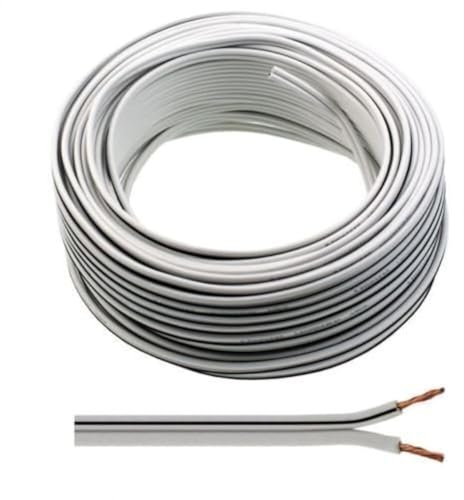30m of Auline Speaker Cable 13 Strand for Surround Sound Hifi Car Audio System (White)