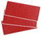 Indigos UG Namensaufkleber Kinder Schule - 150 Sticker - 36x7 mm - Aufkleber selbst gestalten - Namensschilder selbstklebend Kindergarten, Sticker KITA, Brotdose, Flasche, Federmappe, Stifte - rot