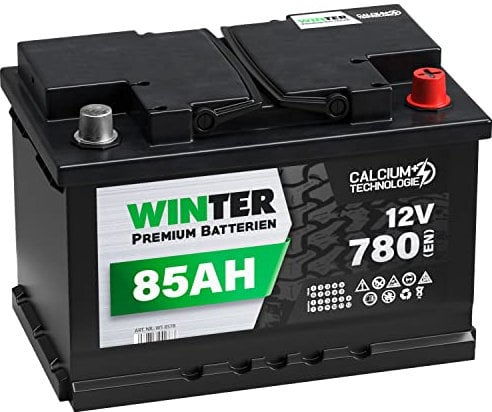 WINTER Premium Autobatterie 12V 85Ah 780A/EN statt 72Ah 74Ah 75Ah 77Ah 80Ah