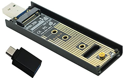 Sintech nVME USB SSD Card,USB 3.0 M.2(NGFF) M Key SSD External Case Box with USB 3.1 Type C Connector