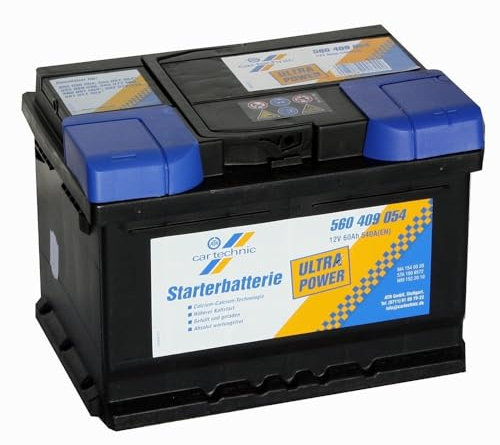 CARTECHNIC Batterie 60, Ah 540, A/EN 40 27289 00622 2 L 242mm B 175mm H 175mm