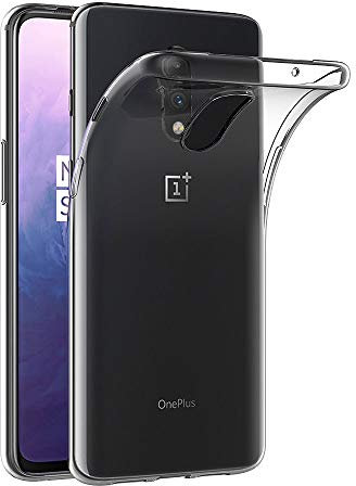 AICEK Hülle Compatible für OnePlus 7 Transparent Silikon Schutzhülle für OnePlus 7 Case Clear Durchsichtige TPU Bumper OnePlus 7 Handyhülle (6,2 Zoll)