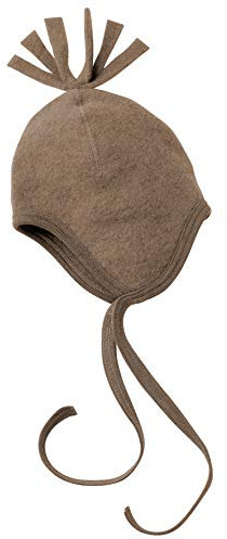 Engel Natur, Fleece Mütze, 100% Wolle (kbT) (86/92, Walnuss Melange)