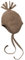 Engel Natur, Fleece Mütze, 100% Wolle (kbT) (86/92, Walnuss Melange)