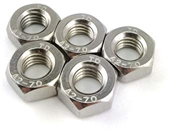 Sechskantmuttern DIN 934 Edelstahl A2 Feingewinde (M12x1) x4