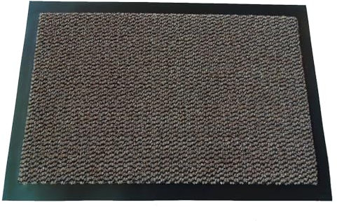 MERTEX Zeitlose Schmutzfangmatte Türmatte Sauberlauf Schmutzmatte Fußabstreifer für Flur Eingangsbereich Haustür innen und außen (braun-schwarz meliert 90 x 300 cm)