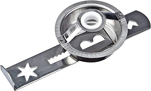 WOLFCUT Spritzgebäckaufsatz kompatibel für BOSCH Fleischwolf MUM4-MUM5, Silber