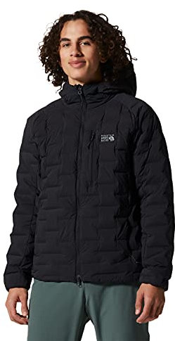 Mountain Hardwear StretchDown Herren-Kapuzenpullover für Wandern, Rucksackreisen, Camping und den Alltag, isoliert und langlebig, Schwarz, M