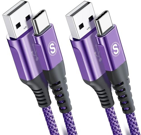 Cavo USB C 5A Huawei [2 pezzi 2M] Cavo di ricarica rapida Huawei Cavo di tipo C per Huawei P60 P40 P30 P20 Lite Pro Mate 40 30 20 Pro MediaPad M6 M5 Pro Nova4 Nova5 Pro, Huawei Super Charge