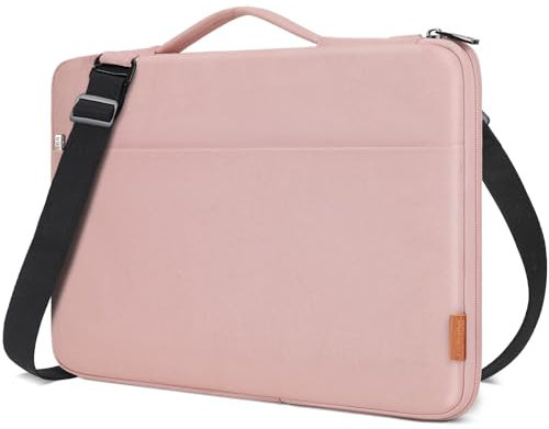 DOMISO 17.3 pollici Custodia Borsa Impermeabile Notebook Portatile Borsa Sleeve Custodia PC Portatile Compatibile con 17.3 HP Pavilion 17 / HP 17/17.3 Dell 17,Rosa