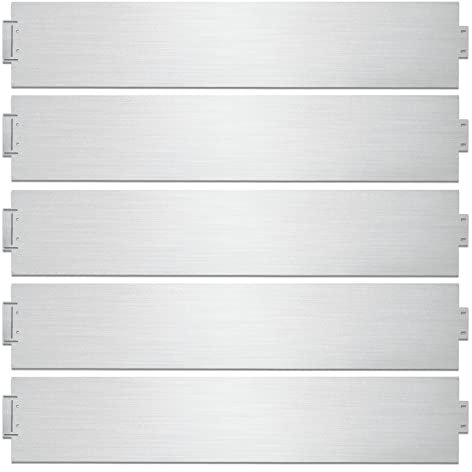 Tubiaz Rasenkante verzinkt Metall 5m 10m 15m 20m 25m 30m 35m 40m 45m 50m 100x15cm verzinkt Beeteinfassung Beetumrandung Mähkante Metall Palisade, Verschiedene Längen erhältlich, Länge 5m