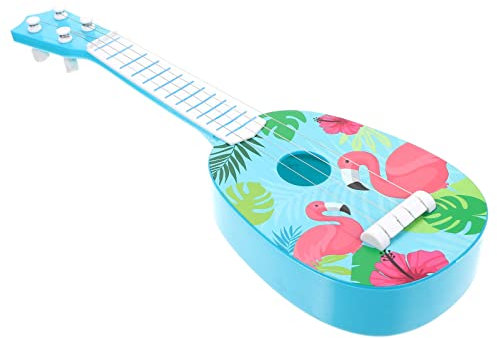 Toyvian Simulation Gitarre -Spielzeug Luftgitarre Spielzeug Elektronische Spielzeuggitarre Minispielzeug Mini-bassgitarre Bass-Ukulele Mini-Gitarre Plastik Erröten Kind Berühmtheit