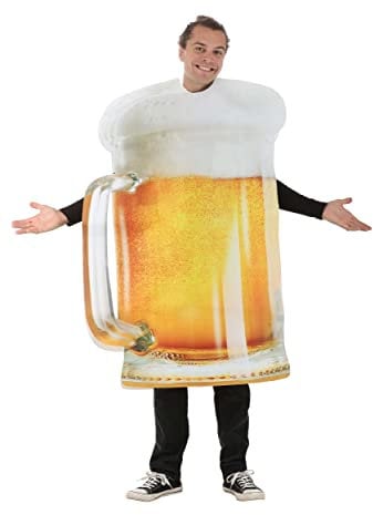 Adult Foamy Beer Mug Fancy Dress Costume Standard