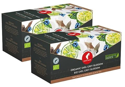 Julius Meinl Bio Earl Grey Blossom, 20 Pyramidenbeutel | 2er Pack