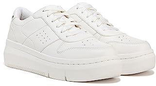 Dr. Scholl's Tenis Savoy para Mujer, Liso Blanco, 38 EU