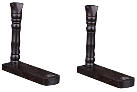 Cabilock 2 Stück Stabiler Flötenständer Klarinetten-präsentationsständer Aus Holz Stilvoller Instrumentenhalter Für Blasinstrumente Zu Hause Oder Im Geschäft