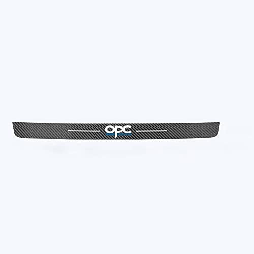 Leenax Enterprises 4 Stück Carbon EinstiegsleistenSchutz Aufkleber,für Opel OPC Line Astra H G J K F Zafira A Corsa B C D Mokkav Insignia Kratzfest rutschfeste Anti-Kratz Styling SzubehöR